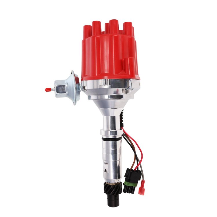 JM7735FR Pro-Series Ready-to-Run Distributor, Buick Nailhead V8 (322-425), Red Female