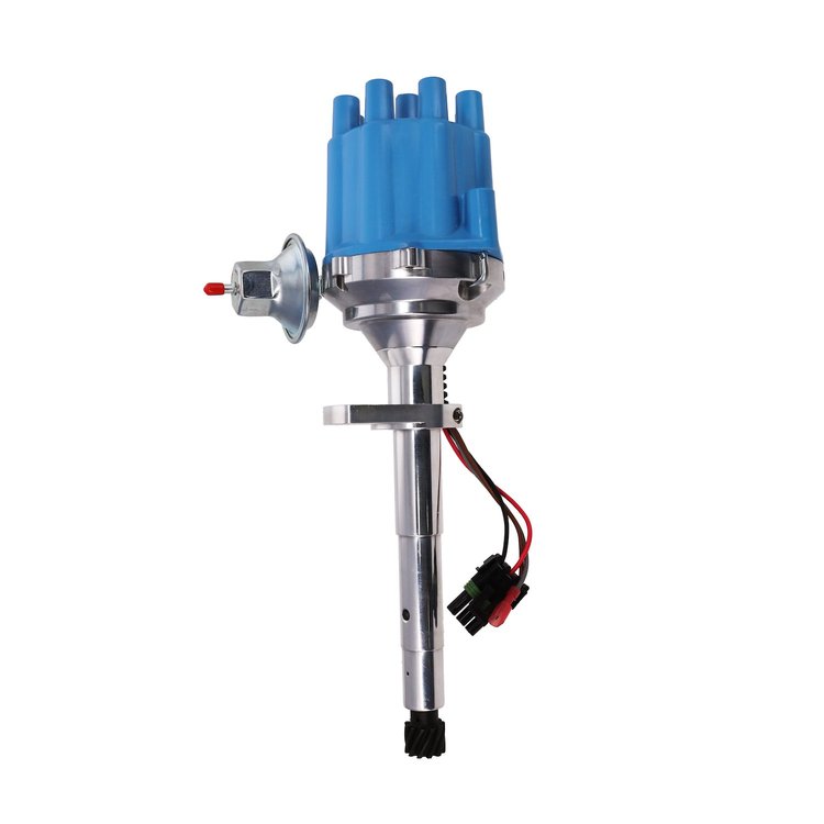 JM7740FBL Pro-Series Ready-to-Run Distributor, Ford Flathead V8 (1949-1953), Blue Female