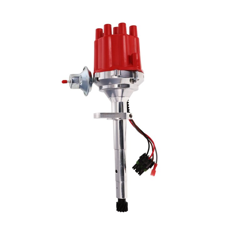 JM7740FR Pro-Series Ready-to-Run Distributor, Ford Flathead V8 (1949-1953), Red Female