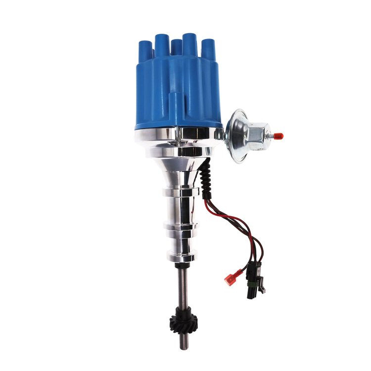 JM7742FBL Pro-Series Ready-to-Run Distributor, Ford Y Block (239-312), Blue Female