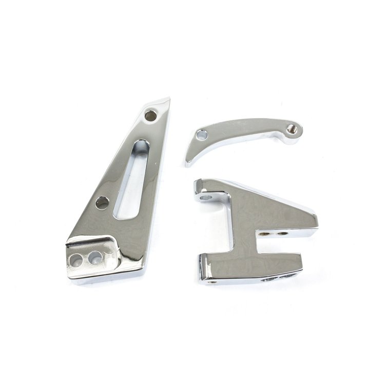 JM9102C Alternator 10SI Bracket, Aluminum SBC Short Water Pump, Chrome