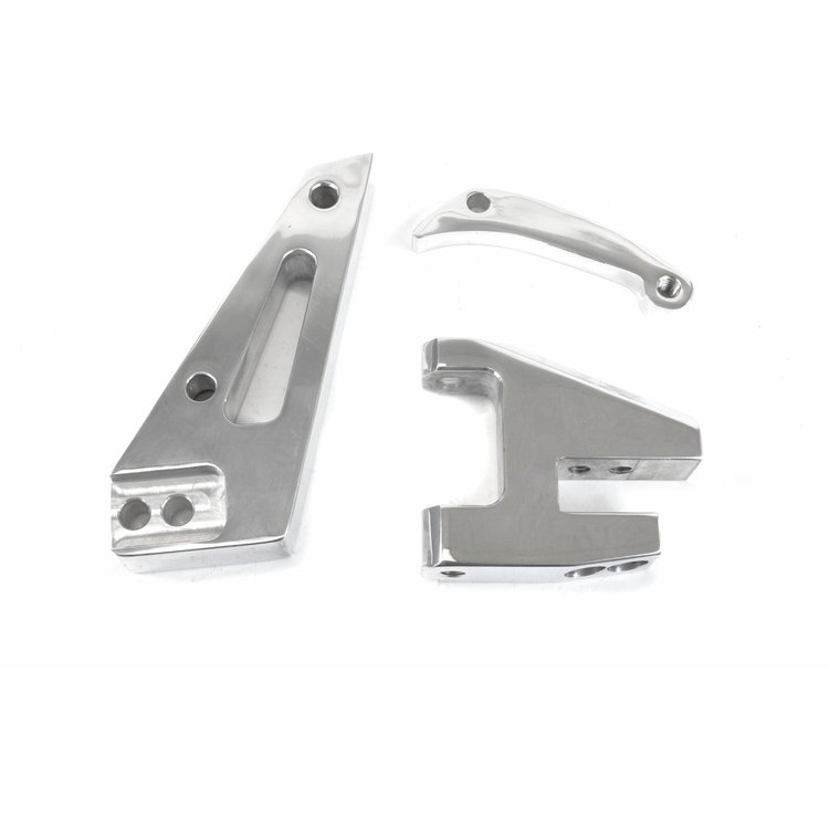 JM9102P Alternator 10SI Bracket, Aluminum SBC Short Water Pump, Polished