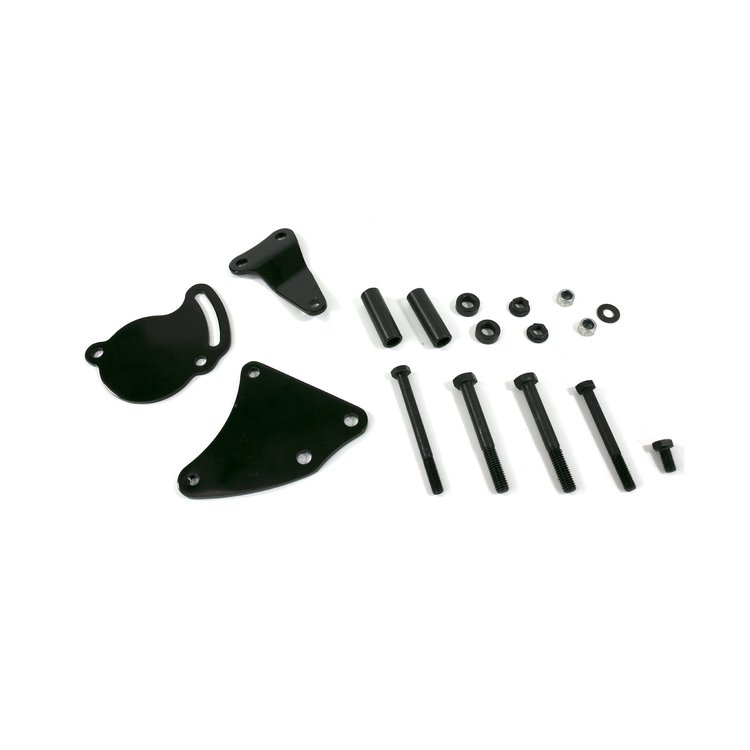 JM9116BK Power Steering Type II Bracket, Steel SBC Short Water Pump, Black