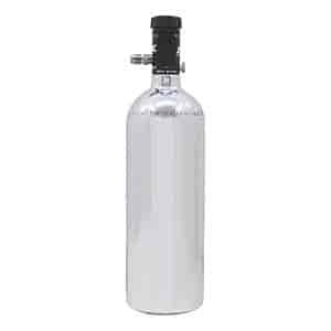 POLISHED 16OZ BOTTLE W/ MOTORCYCLE VALVE (3.2 DIA X 9.83 TALL)