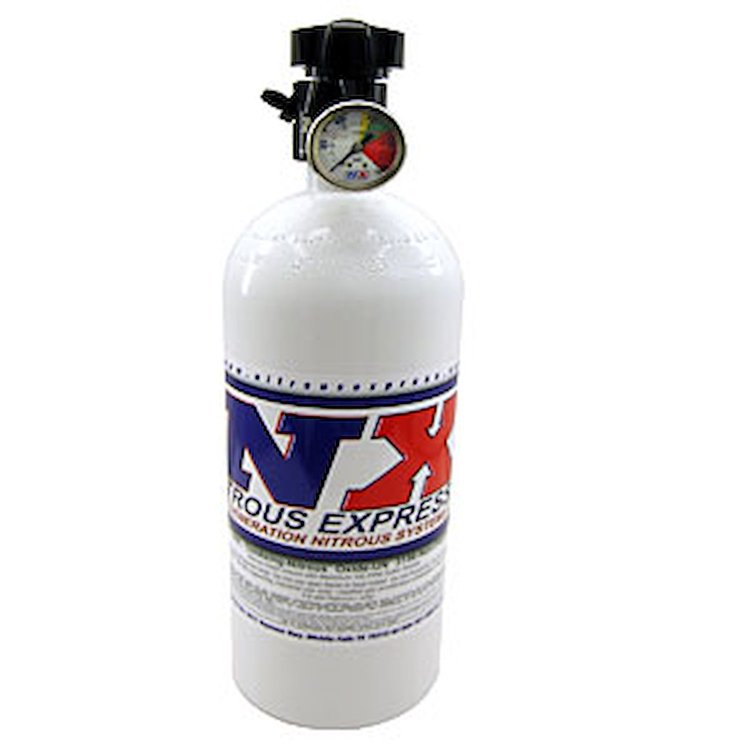 11101 Nitrous Bottle 10 lb. Capacity [With Gauge]
