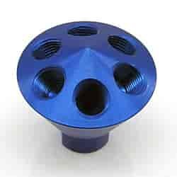 6 PORT SHOWERHEAD DIST BLOCK (BLUE)