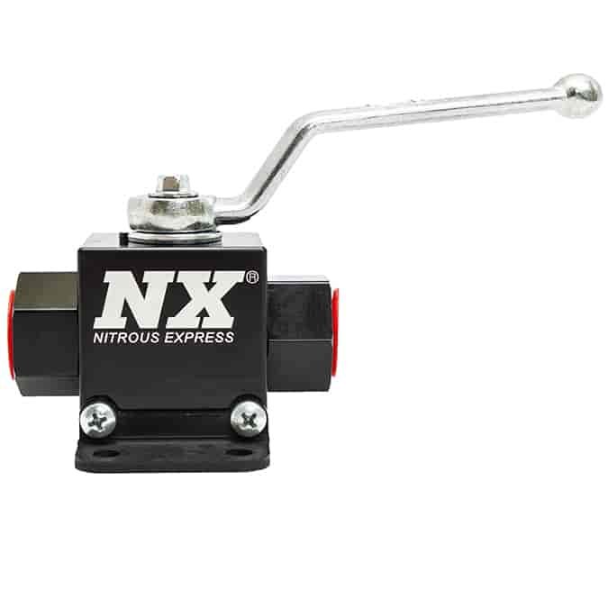 Billet Aluminum In-Line Ball Valve [-8 AN ORB Threads]