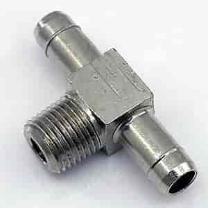 1/8NPT x 1/4 HOSE BARB TEE