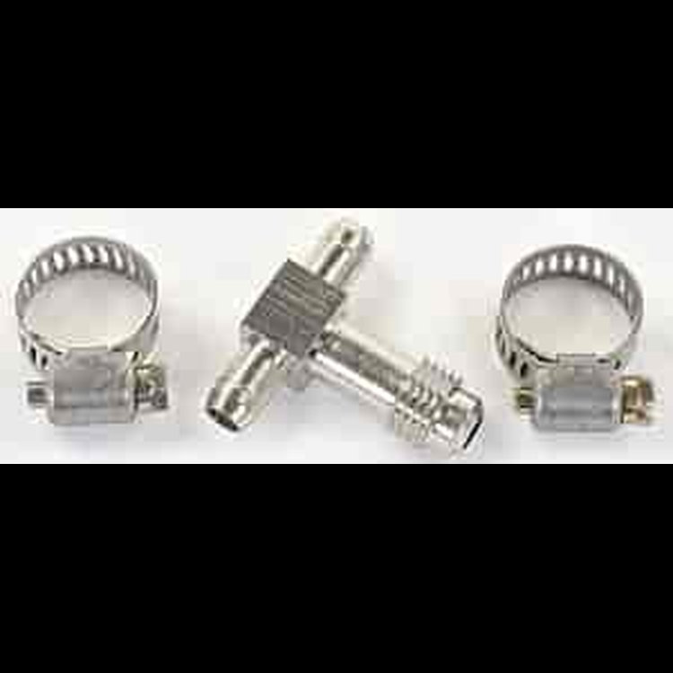 Fuel Tee -4 AN, 1/4" Hose, 1/4" Hose