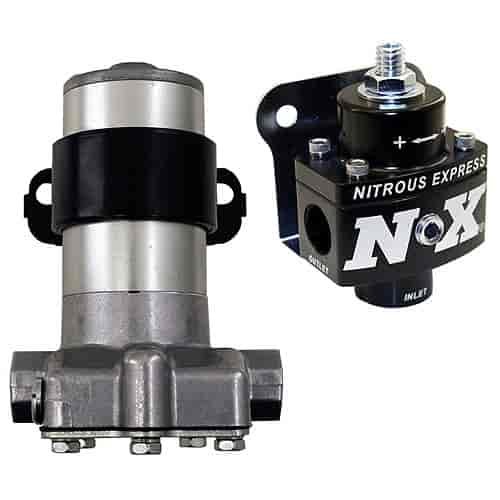 Black Fuel Pump and Billet Fuel Pressure Regulator Kit