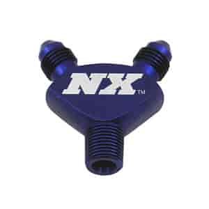 Pure-Flo "Y" Fitting -3AN x -3AN x 1/8NPT
