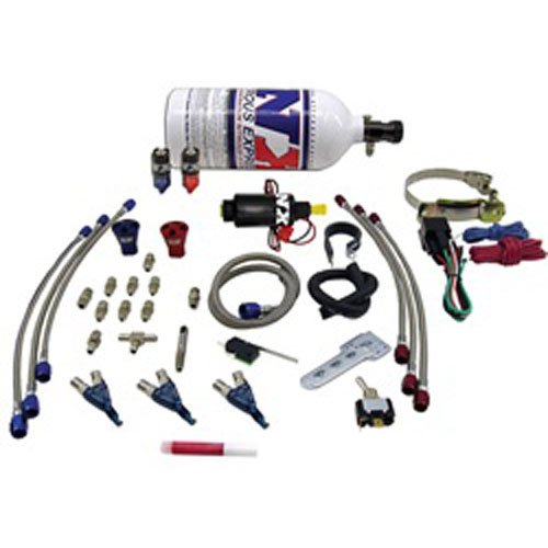 Lightning Direct-Port Motorcycle Nitrous System For Carburetor 3-Cylinder Engine