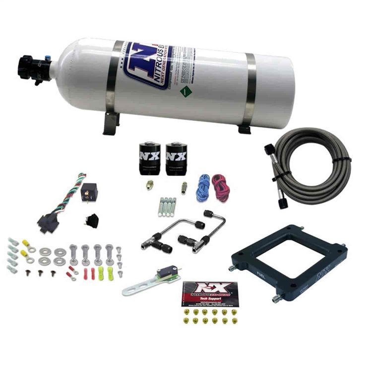 Gemini Twin Stage 6 Nitrous Plate System Holley 4500 Dominator Carb Spray Plate