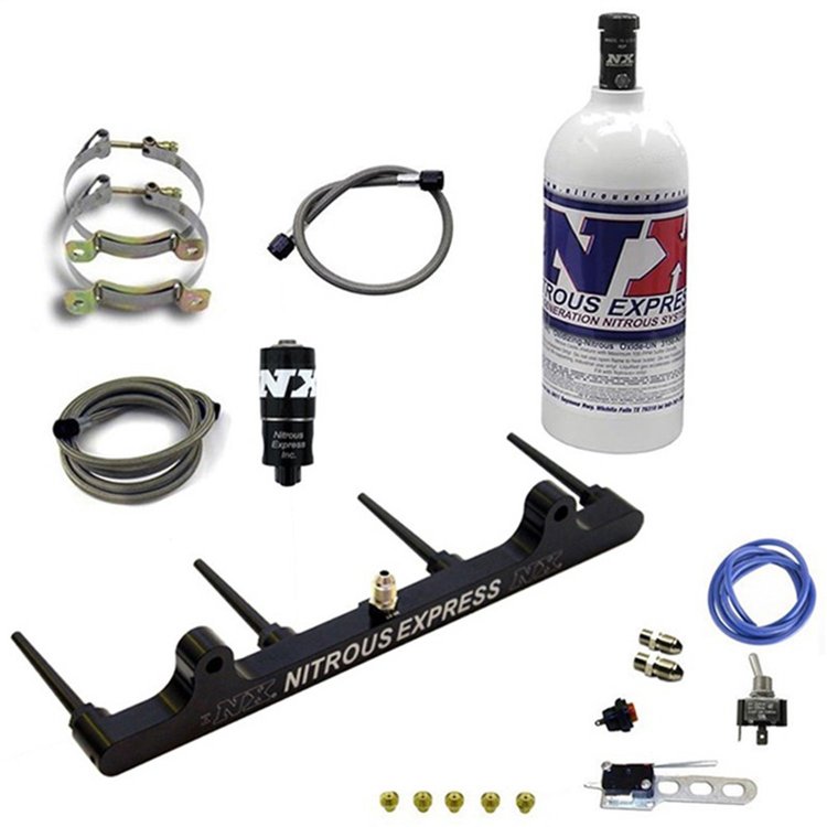 Billet Direct Port Spray Bar Nitrous System for Hayabusa with 1 lb. Bottle