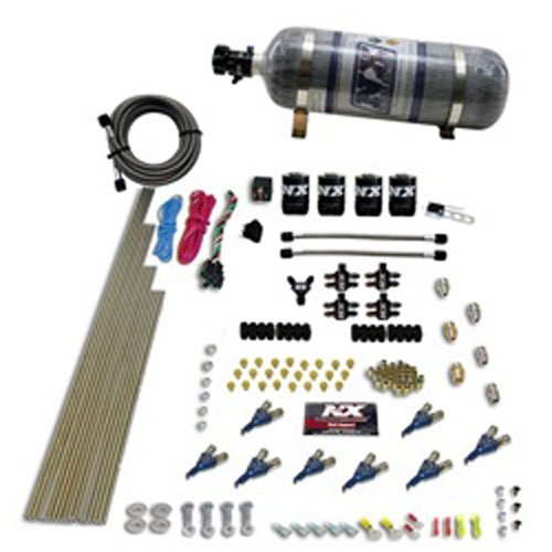 8 CYL PIRANHA DIRECT PORT 4 SOLENOIDS WITH 10LB BOTTLE 200-500HP EFI JETs