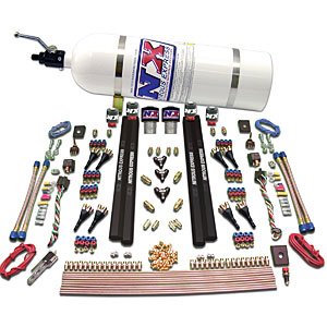 SX2 DUAL STG/GAS/RAILS 16 NZLS (200-1200HP) 4 FUEL 2 SUPER SHARK SOLENOID WITH 12 LB COMPOSITE BOTTLE