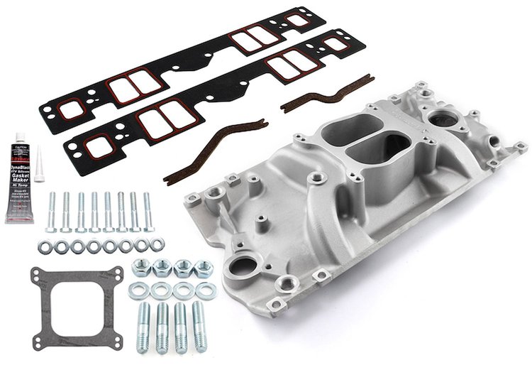 LowRise Intake Manifold Kit 1996-Up Small Block Chevy 350 Vortec