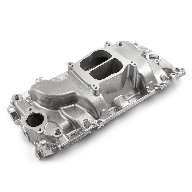 LowRise Intake Manifold Big Block Chevy 454, Oval Port [Machine Polished]