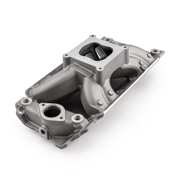 HiRise Intake Manifold Big Block Chevy 454 - Satin Finish