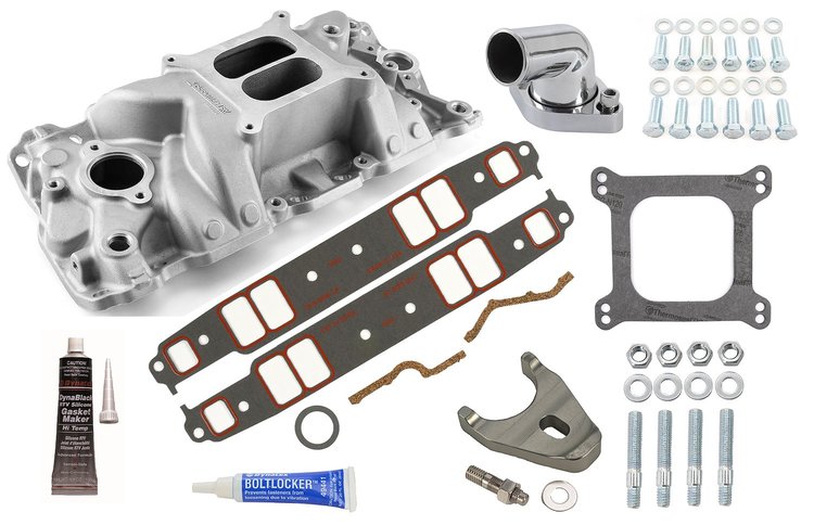 MidRise Intake Manifold Kit 1987-1995 Small Block Chevy 350
