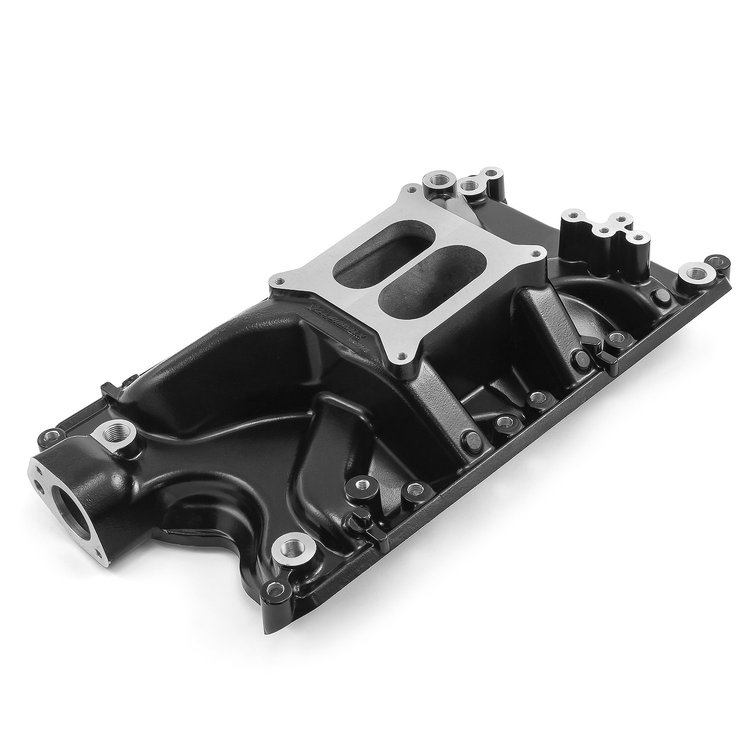 LowRise Intake Manifold Ford 351W - Black Finish