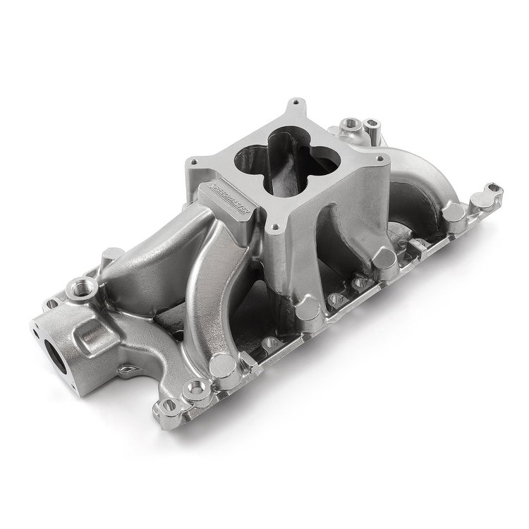 1-147-059 Ford SB 260 289 302 Windsor Parker HiRise Intake Manifold Machine Polished