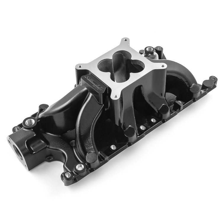HiRise Intake Manifold Small Block Ford 260, 289, 302 Windsor - Black Finish