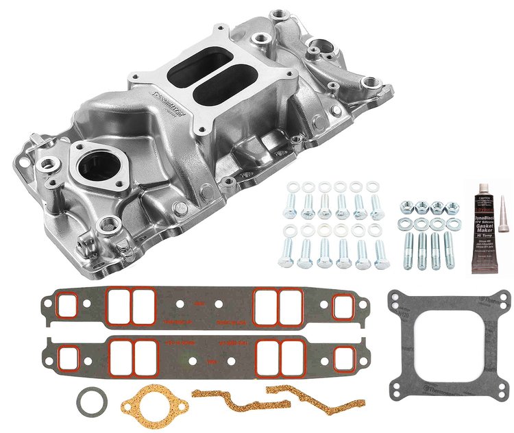 LowRise-Plus Intake Manifold Kit - Machined Polished Finish