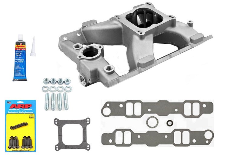 746-1-147-091K Pontiac 326-455 Single Plane Intake Manifold Kit