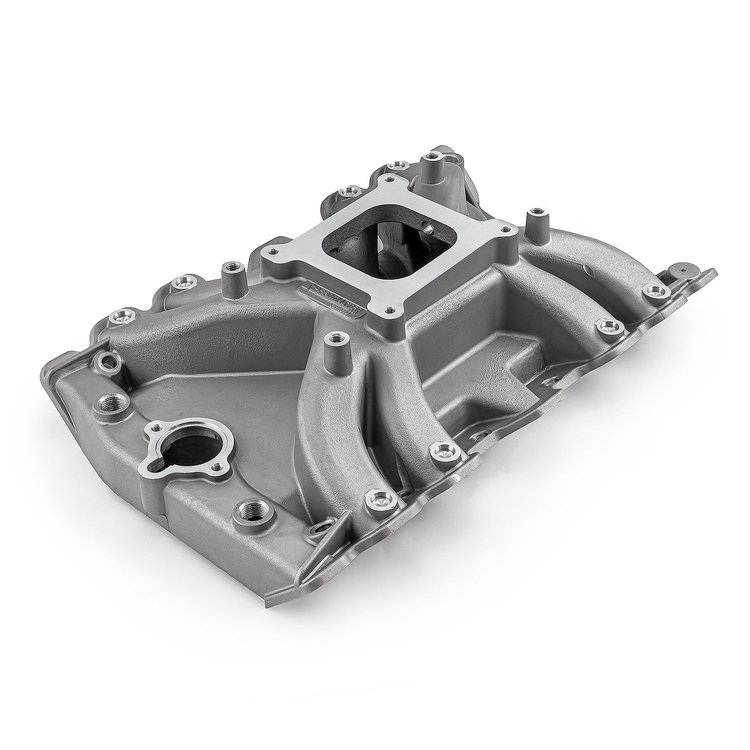 LowRise Intake Manifold Oldsmobile 400/425/455 ci - Satin Finish