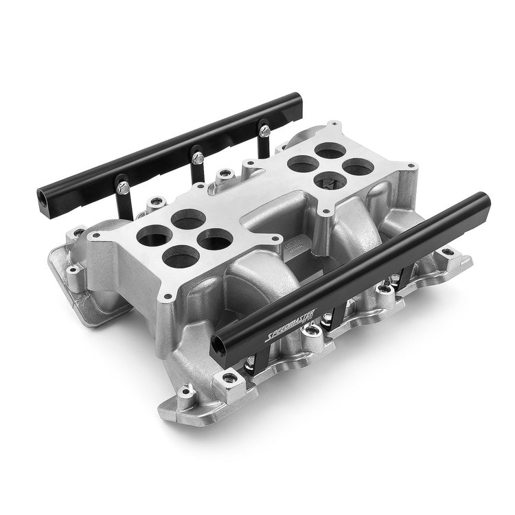 1-148-053-02 Chevy GM LS1 LS2 2x4-Barrel Dual Plane Fuel Injected Intake Manifold Polished