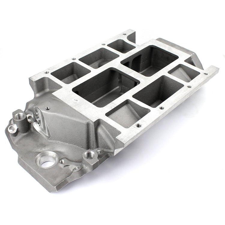 1-149-005-01 Chevy BBC 454 6-71 8-71 Supercharger Aluminum Intake Manifold Satin