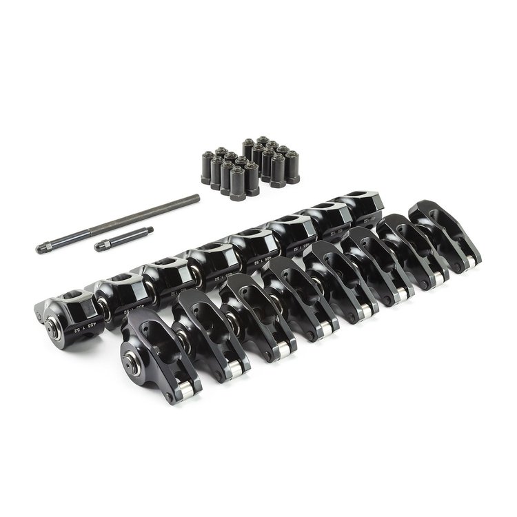 1-261-015 DNA Aluminum Roller Rocker Arms Set Pontiac 326/400/455, 1.52 Ratio, 7/16 in.