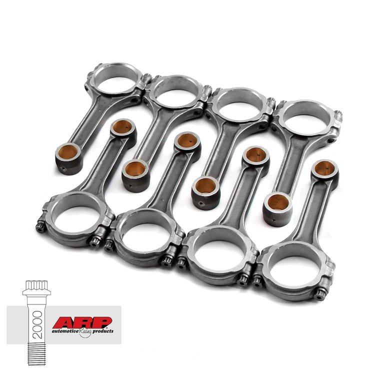 I BEAM 6.385 2.200 .990 5140 CONNECTING RODS CHEVY BBC 454 W/ ARP 2000