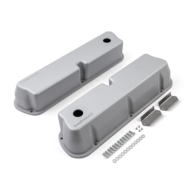 1-314-004-02 Ford SB 289 302 351 Windsor Aluminum Valve Covers Silver