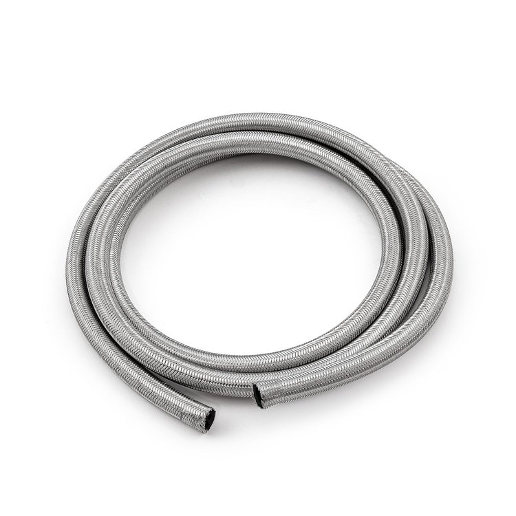 1-339-002-03 -6 AN Braided Stainless Steel Hose Line 10 ft. Length