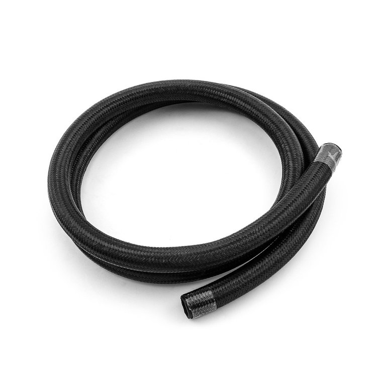 1-339-011-05 -12 AN Braided Black Nylon Hose Line 20 ft. Length