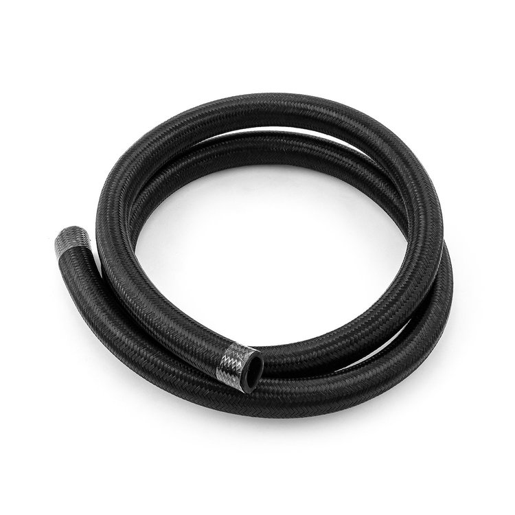 1-339-012-01 -16 AN Braided Black Nylon Hose Line 3 ft. Length
