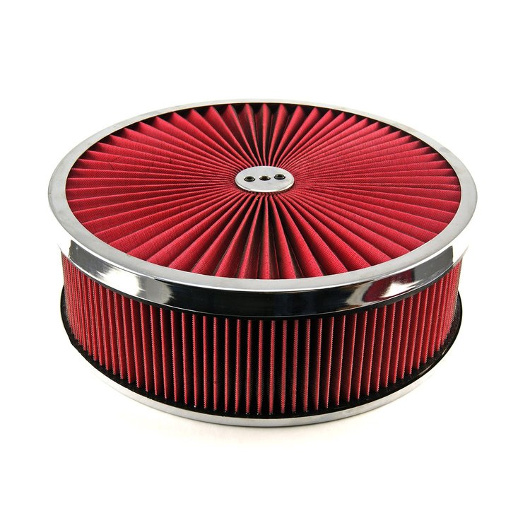 14 x 4 Washable Element Extreme Top w/Chrome Ring Dropped Base Air Cleaner Kit