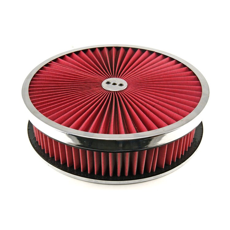 14 x 3 Washable Element Extreme Top w/Chrome Ring Dropped Base Air Cleaner Kit