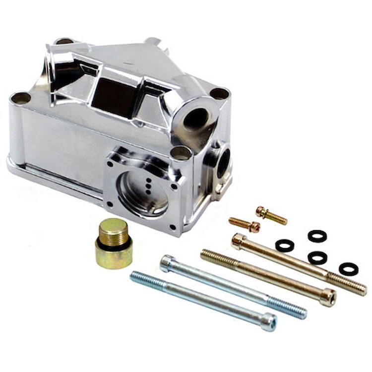 Chrome Carburetor Fuel Bowl Kit - With Accelerator Pump Provision