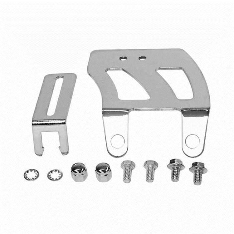Chevy SBC 350 Chrome Carburetor Throttle Cable Bracket