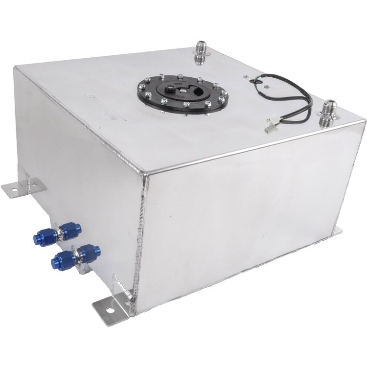 Polished Aluminum Fuel Cell with Sender Capacity: 10 Gallons