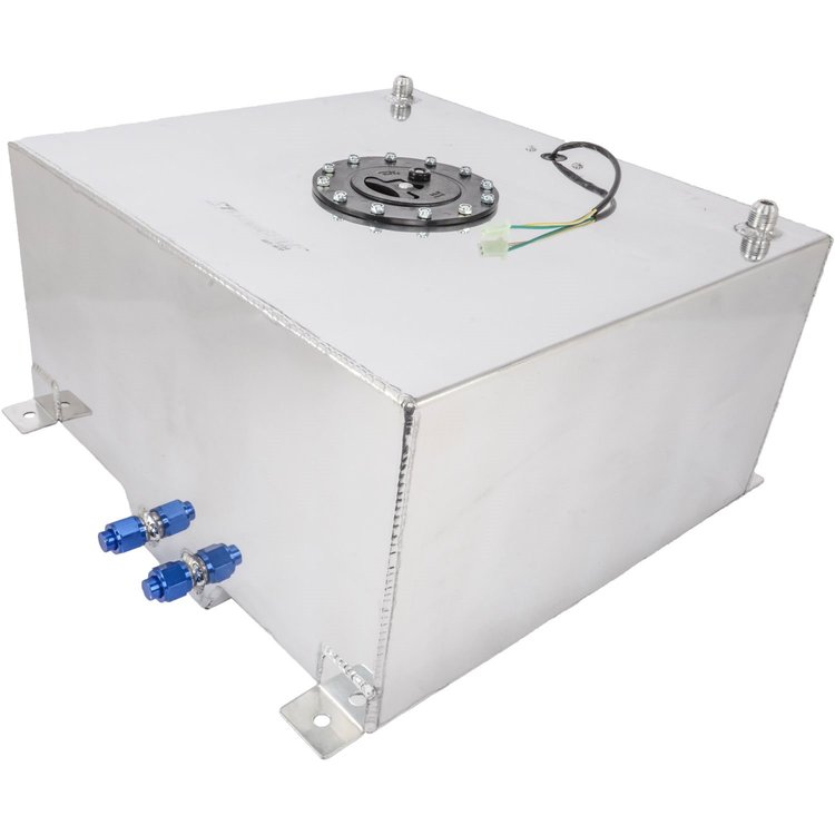 Polished Aluminum Fuel Cell with Sender Capacity: 15 Gallons