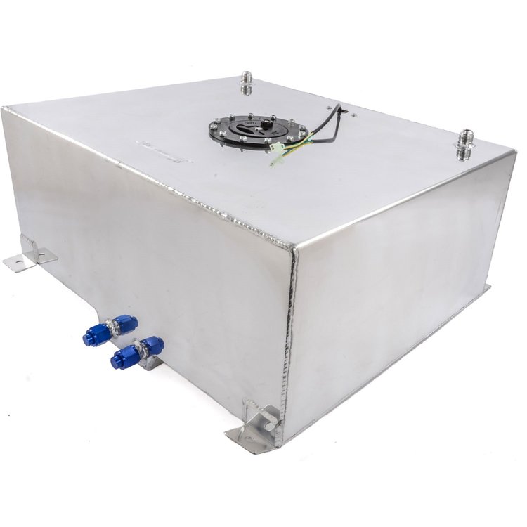 Polished Aluminum Fuel Cell with Sender Capacity: 20 Gallons