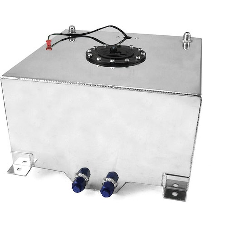 8 Gallon / 30 Litre Lightweight Polished Aluminium Fuel Cell w/ Sender