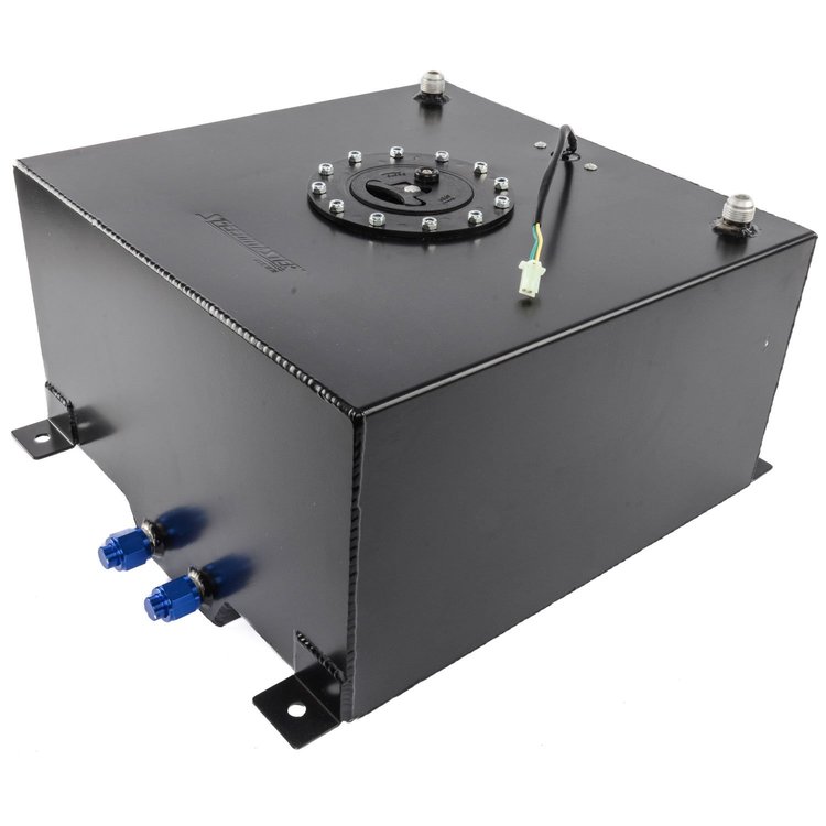 Black Aluminum Fuel Cell with Sender Capacity: 10 Gallons