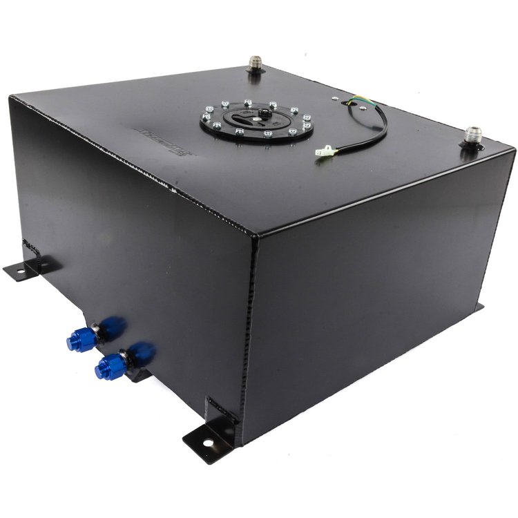 Black Aluminum Fuel Cell with Sender Capacity: 15 Gallons