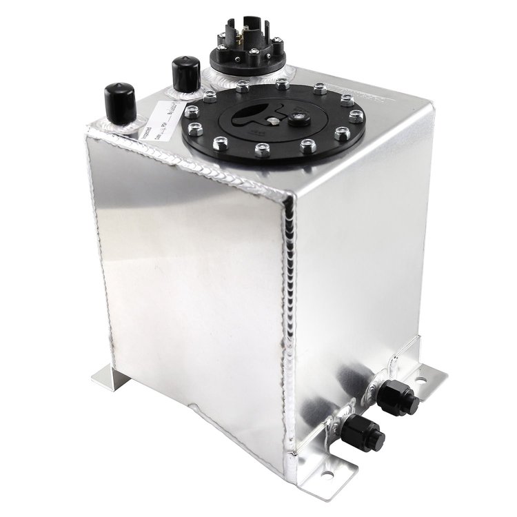 Polished Aluminum Fuel Cell with Sender Capacity: 2.5 Gallons