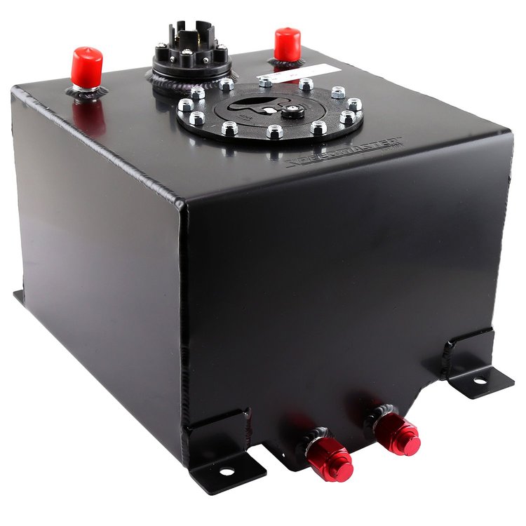 Black Aluminum Fuel Cell with Sender Capacity: 5 Gallons